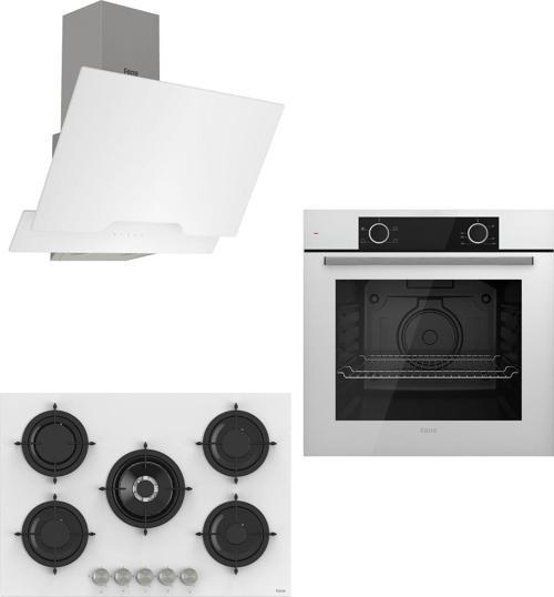 Pure Rs Serisi Beyaz Ankastre Set ( D064 - Rs036 - Xe61cb )
