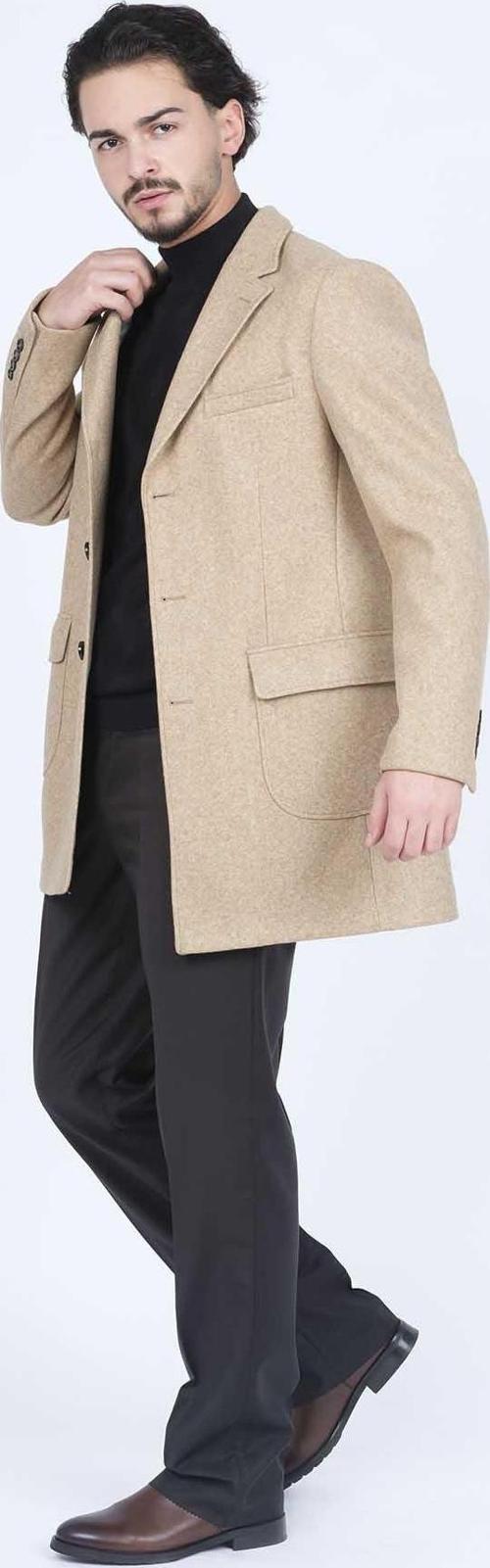 Erkek Cep Detaylı Kaban 0365701 Camel