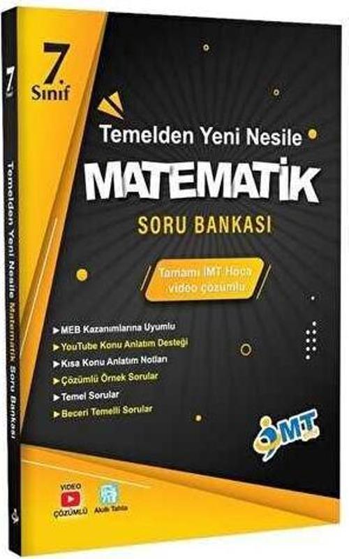 Tonguç Yayınları 7. Sınıf Imt Matematik Temelden Yeni Nesile Soru Bankası