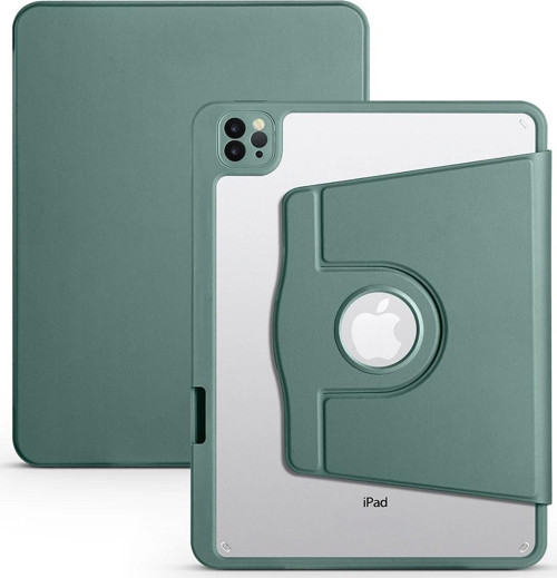 Apple İpad Air 11 2024 Kılıf Zore Termik Kalem Bölmeli Dönebilen Standlı Kılıf