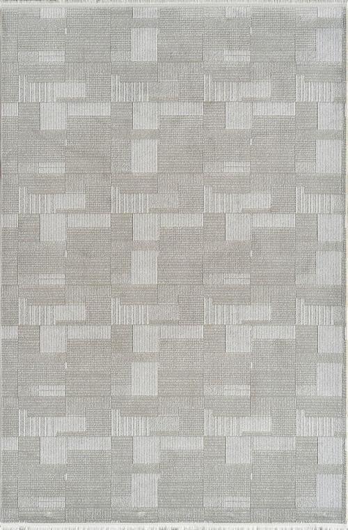 Arles FJ02B Vizon Akrilik Yumuşak Dokulu Modern Çizgili Halı