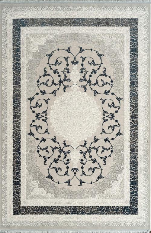 Kim Royal KC09B Lacivert Gri Akrilik Yumuşak Dokulu Modern Klasik Halı