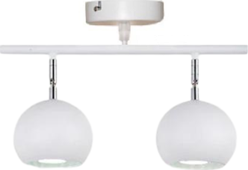 Metal Modern Spor 2 Lİ Beyaz Mafsallı Led Spot Avize Günışığı Ampullü