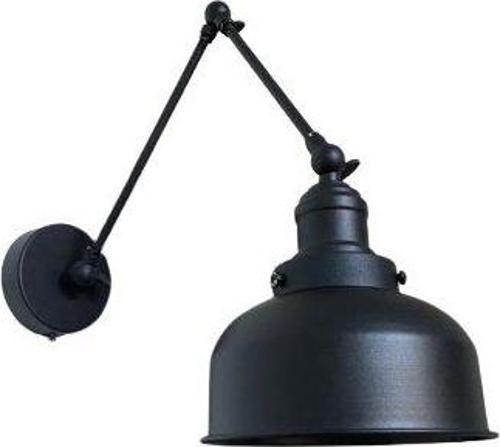 Retro Metal Dekoratif Akrobatik Rustik Siyah Mafsallı Duvar Aplik