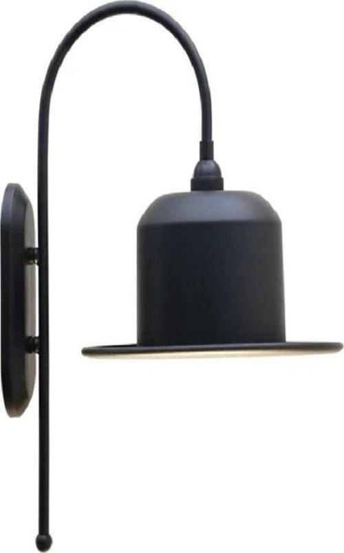 Retro Metal Vintage Dekoratif Mafsallı Siyah Duvar Aplik