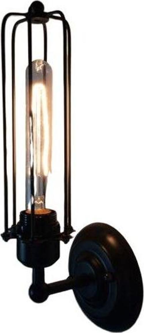  Rsylight Retro Metal Dekoratif Rustik Siyah Mafsallı Duvar Aplik