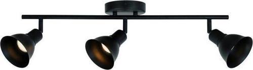 Retro Metal Siyah 3 Lü 180 Derece Hareketli Led Spot Avize Beyaz Ampullü
