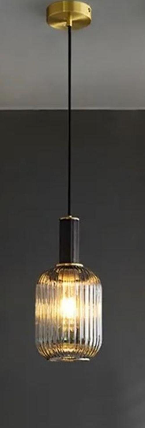 Rustik Dekoratif Metal Modern Bal Opal Camlı Tekli  Avize