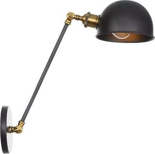 Retro Rustik Dekoratif Rustik Siyah Mafsallı Duvar Aplik