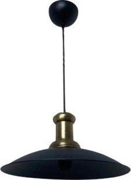  Rsylight Retro Metal Dekoratif Siyah Rustik Tekli Sarkıt Avize Çap 35 cm