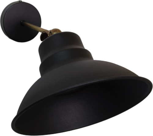 Rustik Retro Siyah Mafsallı Dekoratif Hareketli Duvar Aplik