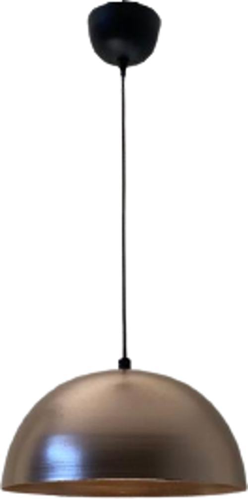 Retro Bakır Metal Dekoratif Tekli Kafe Mutfak Aydınlatma Avize Çap:30 cm