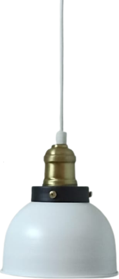 Rys Retro Metal Dekoratif Beyaz Tekli Kafe Mutfak Aydınlatma Avize