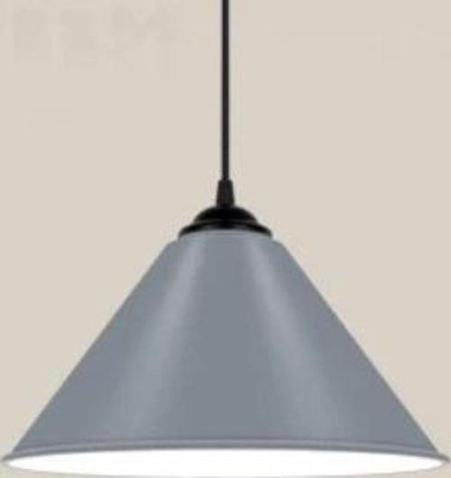 Rys Retro Metal Dekoratif Rustik Kafe Mutfak Aydınlatma Gri Tekli Sarkıt Avize Çap:30 Cm