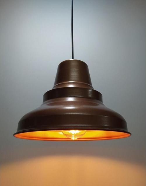 Retro Metal Sarkıt Avize Rustik Tekli Sarkıt Mat Bakır Cafe Mutfak Aydınlatma