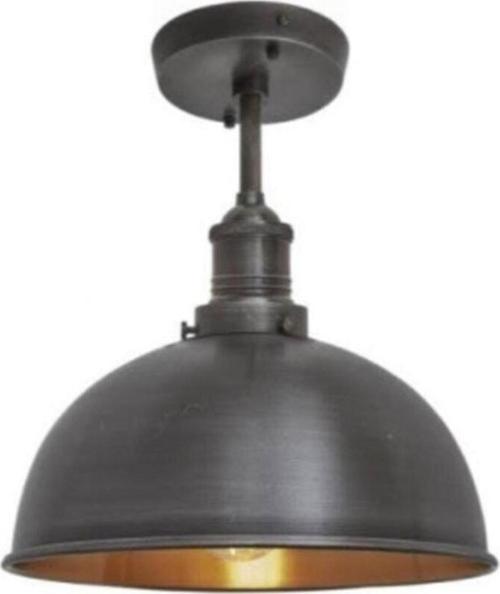 Retro Metal Dekoratif Bakır Tavan Plofyonet Avize Çap:30 cm