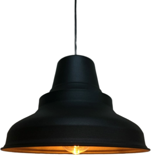 Retro Metal Sarkıt Avize Rustik Tekli Sarkıt Siyah Cafe Mutfak Aydınlatma