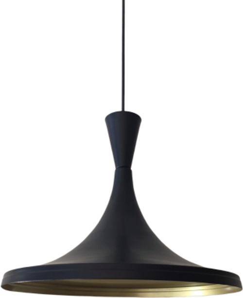 Retro Metal Sarkıt Avize Rustik Tekli Sarkıt Siyah İçi Beyaz