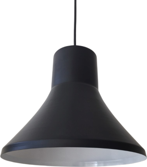 Retro Metal Sarkıt Avize Rustik Tekli Sarkıt Siyah İçi Beyaz