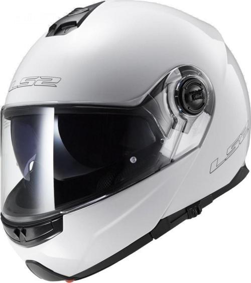 Strobe Çene Açılır Kask Beyaz