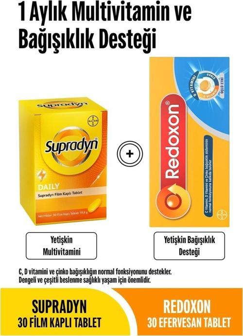 Daily 30 Tablet + Redoxon Üçlü Etki 30 Efervesan Tablet