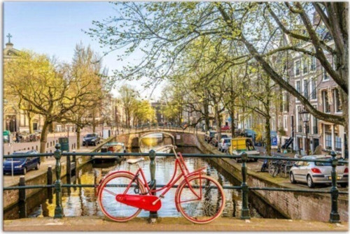 Amsterdam Büyük Boy Kanvas Tablo