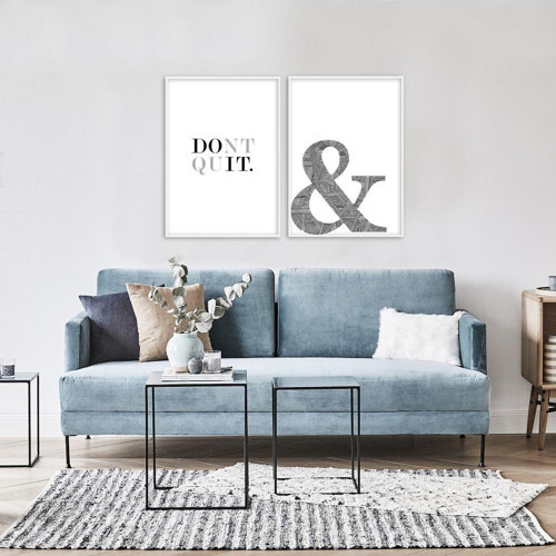 Tablolife Don'T Quit Çerçeveli Poster Seti