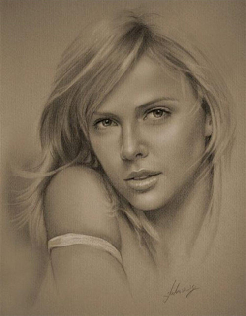 Charlize Theron Kanvas Tablo