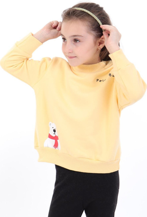 Toontoy Kız Bebek Baskılı Sweatshirt