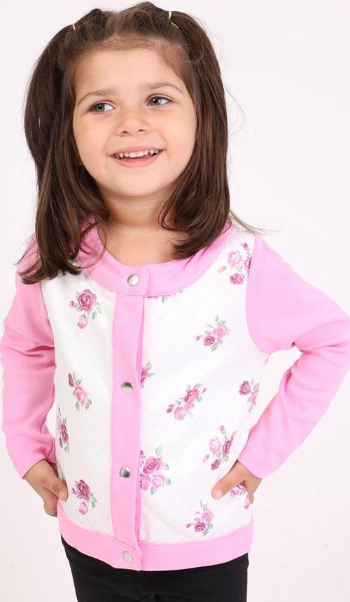 Toontoy Kız Bebek Hırka Çiçek Baskılı