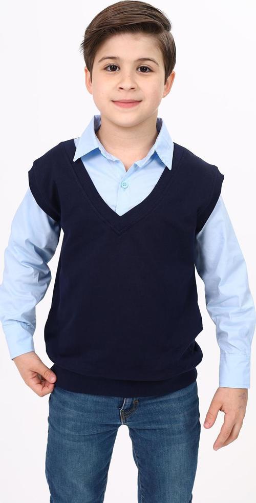 Toontoy Erkek Çocuk Süveterli Okul Gömlek