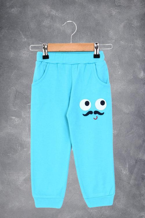 Toontoy Erkek Çocuk İki Yanı Cepli Nakışlı Eşofman Alt 