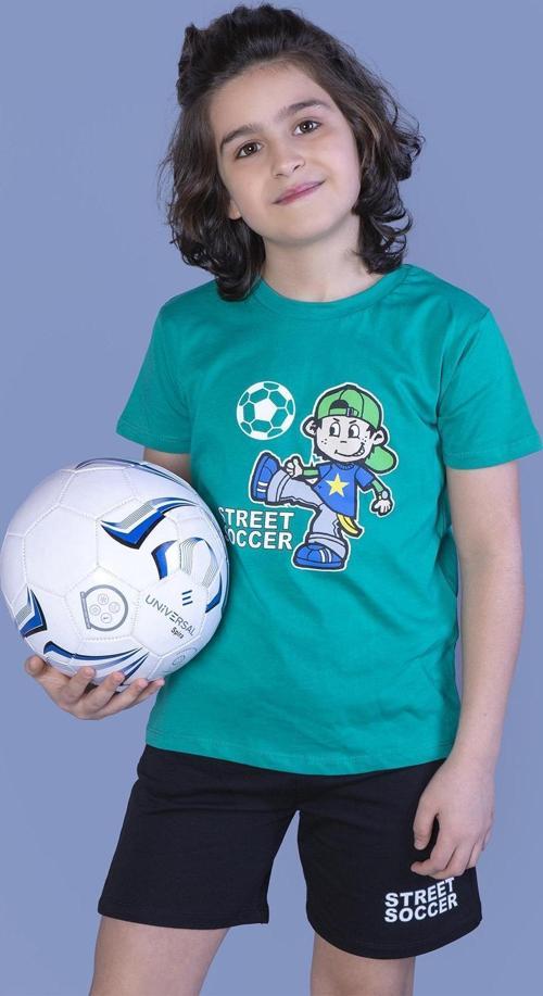Toontoy Erkek Çocuk Baskılı Şortlu Takım