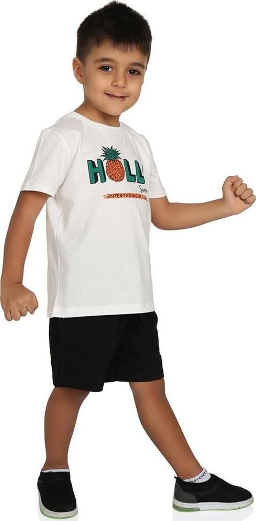 Toontoy Erkek Çocuk Hollo Baskılı Şortlu Takım