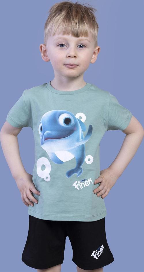 Toontoy Erkek Çocuk Balık Baskılı Şortlu Takım