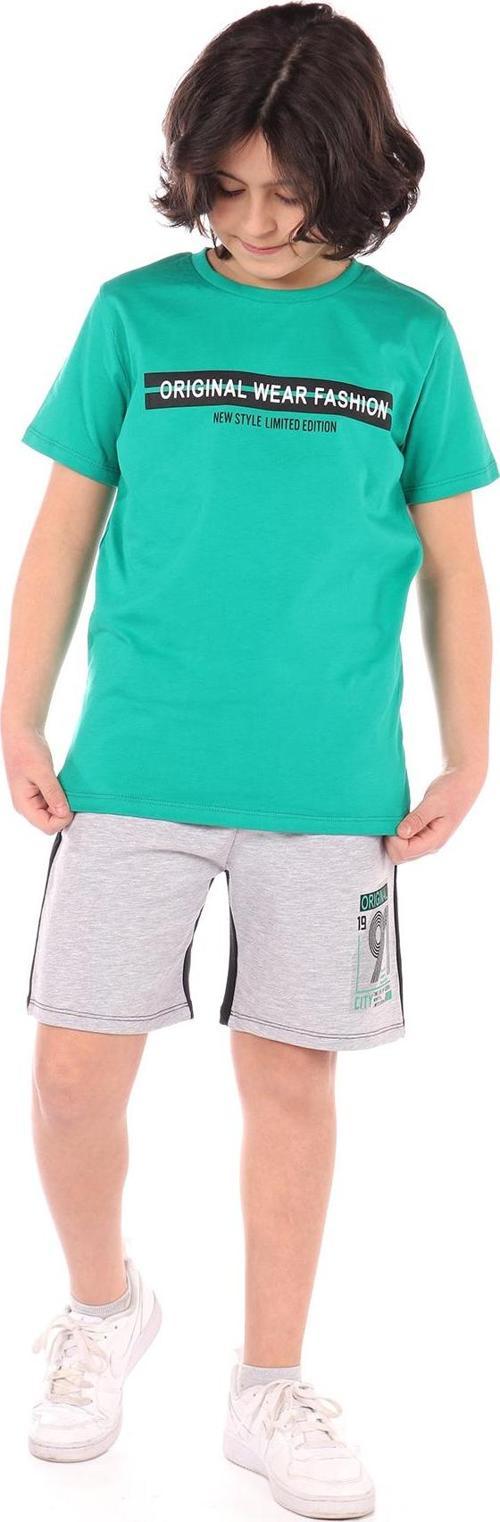 Toontoy Erkek Çocuk Önü Yazı Baskılı Şortlu Takım