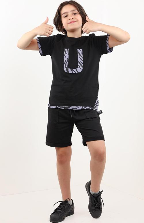Toontoy Erkek Çocuk Nakışlı Şortlu Takım