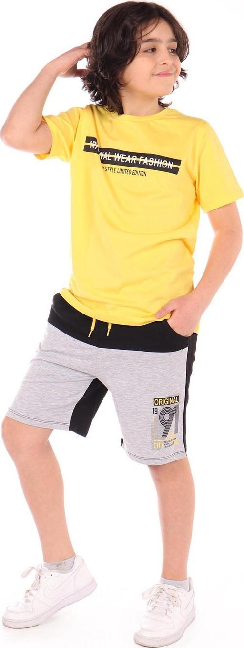 Toontoy Erkek Çocuk Önü Yazı Baskılı Şortlu Takım