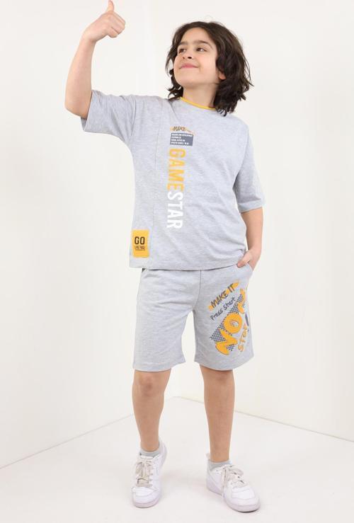 Toontoy Erkek Çocuk Baskılı Şortlu Takım
