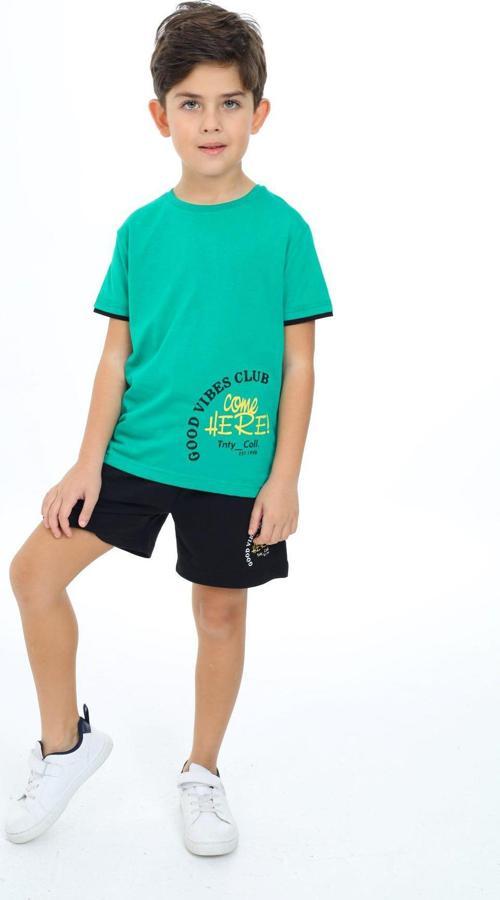 Toontoy Erkek Çocuk  Goog Vıbes Clup Baskılı Şortlu Takım