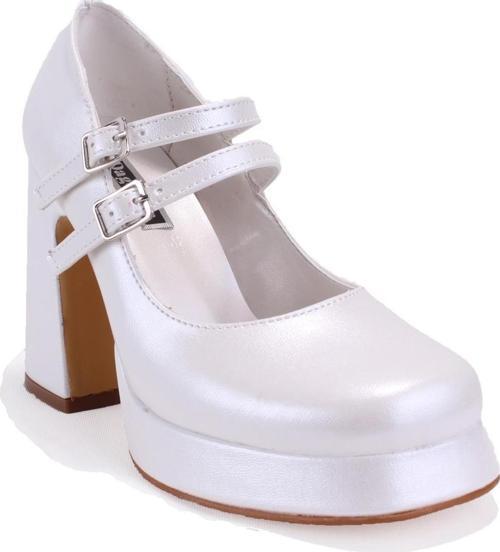 DZA07-337566 Sedef Platform Topuklu Kadın Ayakkabı
