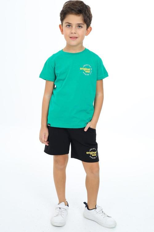 Toontoy Erkek Çocuk Baskılı Şortlu Takım