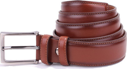 DMK26-306DG Taba 3,5 cm Hakiki Deri Erkek Kemer