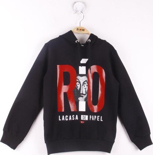 Toontoy Erkek Çocuk La Casa Baskılı Sweatshirt