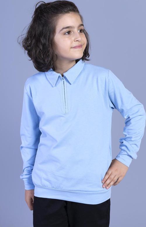 Toontoy Erkek Çocuk Polo Yaka Sweatshirt