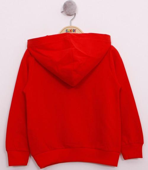 Toontoy Erkek Çocuk Pullu U.S.A Bayraklı Nakışlı Sweatshirt