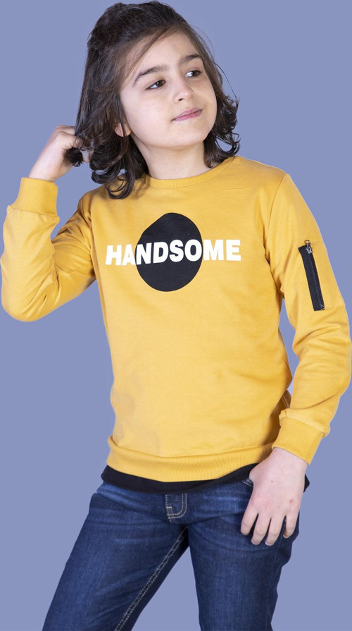 Toontoy Erkek Çocuk Handsome Baskılı Sweatshirt