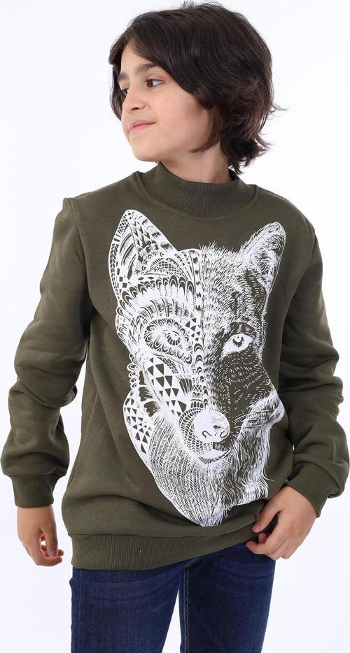 Toontoy Erkek Çocuk Kurt Baskılı Sweatshirt