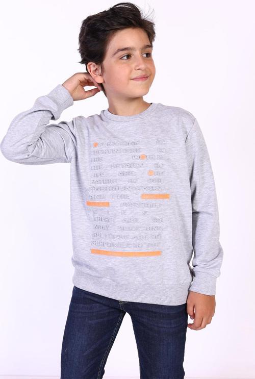 Toontoy Erkek Çocuk Kabartma Baskılı Sweatshirt