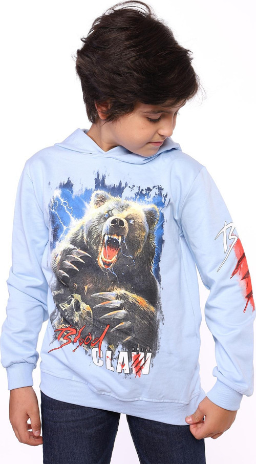 Toontoy Erkek Çocuk Aslan ve Blood Clan Baskılı Sweatshirt